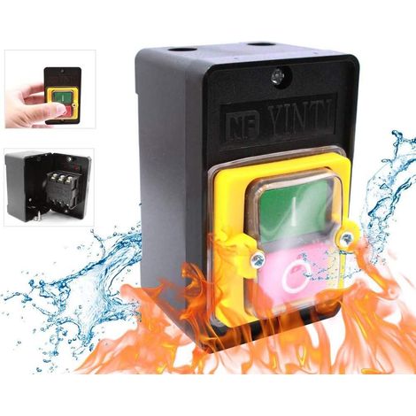 Bouton Poussoir Etanche - Interrupteur Marche Arrêt 220 V 380 V 10 A - Pour Machines Textiles Et Equipements Mécaniques - 1 Pièce