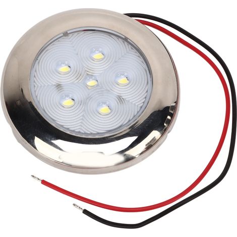 1 Plafonnier LED, 12 V, étanche IP65, lumière blanche, pour camping-car, caravane, bateau (1/5)