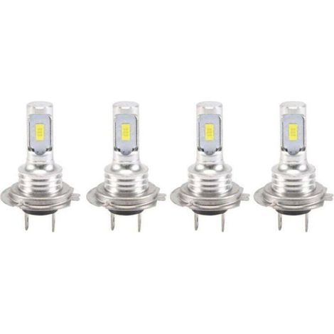 Kit ampoules LED H7 - - Feux de croisement et route - 4 pièces - 6000K Blanc clair - 4000 lumens par ampoule (1/5)