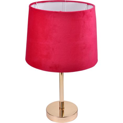 Lampe velours boudoir fuschia