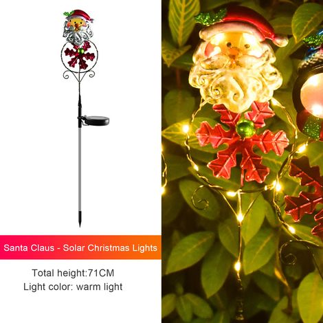 Lampe solaire de jardin Père Noël, étanche, à énergie solaire, décoration de jardin (1/5)