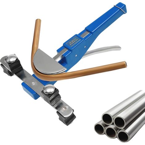 Plieur de tube, comprend plusieurs têtes de pliage, poignée ergonomique, Bleu (1/2)