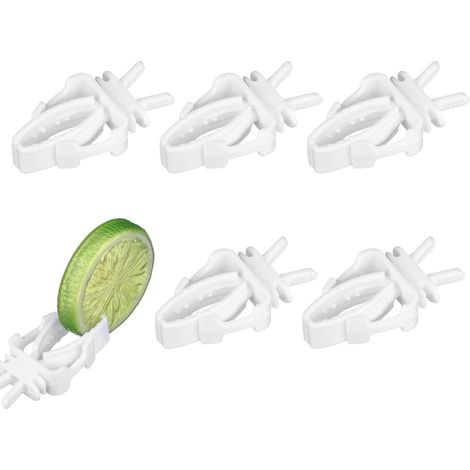 6 Pièces Accessoires pour Cage à Oiseaux, Clips Mangeoire pour Perroquet Fruits et Légumes, Pinces en Plastique pour Perruches, Calopsittes, Cacatoès, Petits Animaux (1/5)