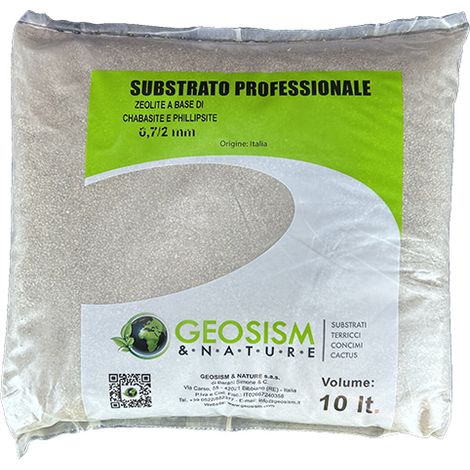 Zeolite a base di Chabasite e Phillipsite Geosism 0,7/2 mm (10 lt)