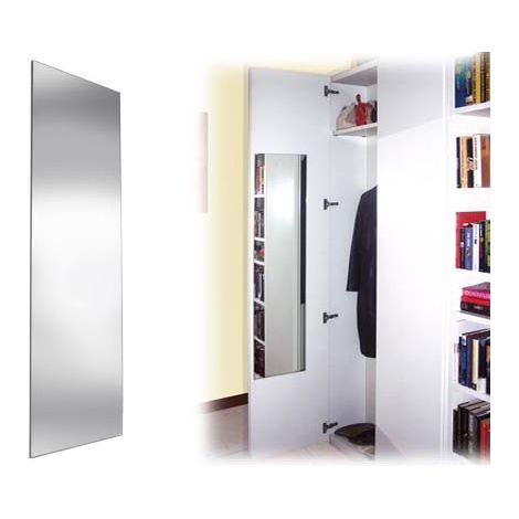 Polimark Specchio Acrilico Anta Armadio Polimirror 3 mm 120x34,7 cm colore Argento (1/6)