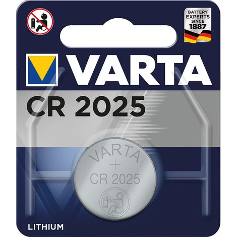 PILA A BOTTONE 'CR2025' Pz 1- 3 V- 10 blister  - VARTA