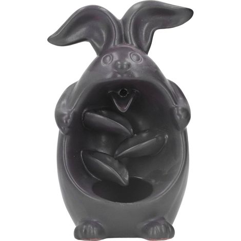 Brûleur d'Encens en Forme de Lapin, Cascade à Contre-courant Élégant, Décoration Parfumée pour la Maison (1/5)