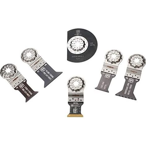 Set di accessori Fein Best of Starlock METAL, 6 pezzi in scatola di plastica (1/7)