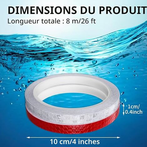 Reflective Tape Reflective Tape Waterproof Reflective Tape Warning Tape for Road Bikes Helmets Motorcycles (1/4)