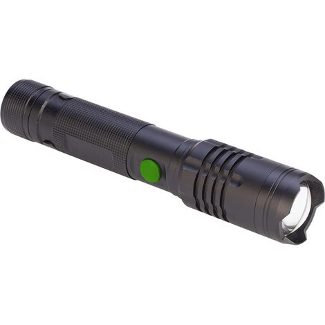 Polypool Torcia Led Alu1000 10W Ricaricabile in Alluminio con Fuoco Regolabile 1000 Lumen IP44 (1/4)