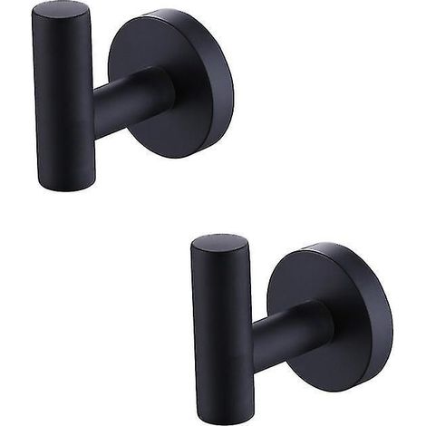 2 crochets porte-manteaux en acier inoxydable