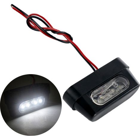 Module éclairage LED V2 Moto plaque d'immatriculation Universel - 12V Etanche (1/5)