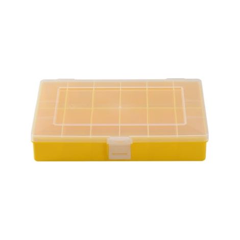 Caja de surtido con 12 compartimentos de polipropileno amarillo 250 x 170 x 46 mm H眉nersdorff H脺NERSDORFF WE6082 12 (1/5)