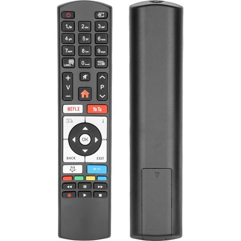 Télécommande RC4318 RC4318P compatible avec Vestel Finlux Telefunken Edenwood 4K Smart TV C40U446 C40U446A TE32269B40Q2D D32H289N4CWD Télécommande de remplacement, aucune programmation requise (1/5)