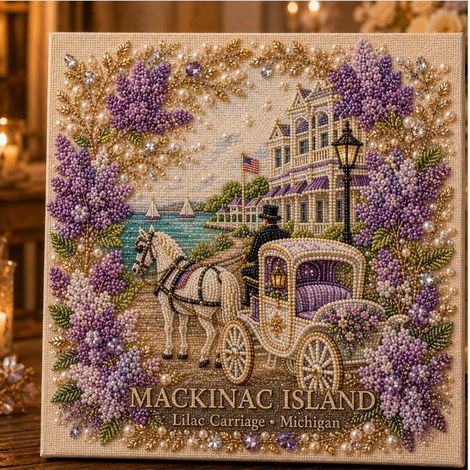 New Eternal American Souvenir Destination Pearl Art Set - Loose Pearls - Style C - 2525