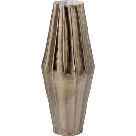 Vase Design en Métal "Tessa" 57cm Doré (1/4)