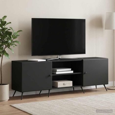 TV-Schränk Schwarz 150 x 31 x 50 cm Holzwerkstoff (1/5)