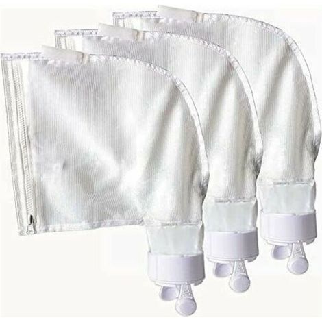 FENOPLASTICASacs de remplacement pour nettoyeur piscine - 3 pièces - Fermeture éclair, nylon, modèles K13 K16 (1/4)