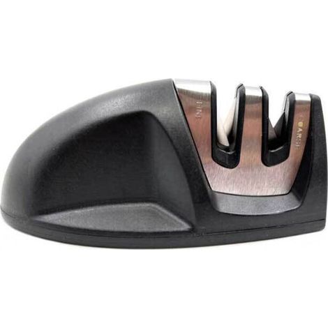 Professional Knife Sharpener, 2 in 1, for stainless steel and ceramic, non-slip base, black (1/4)