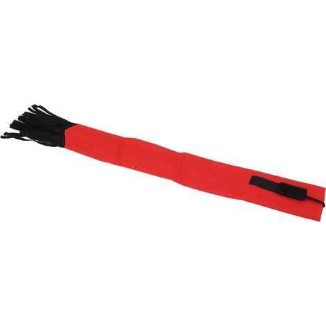 Sac pour queue de cheval, protège-queue de cheval en tissu non tissé, anti-morsure et anti-salissure, produits de soin pour chevaux avec franges, rouge (1/5)