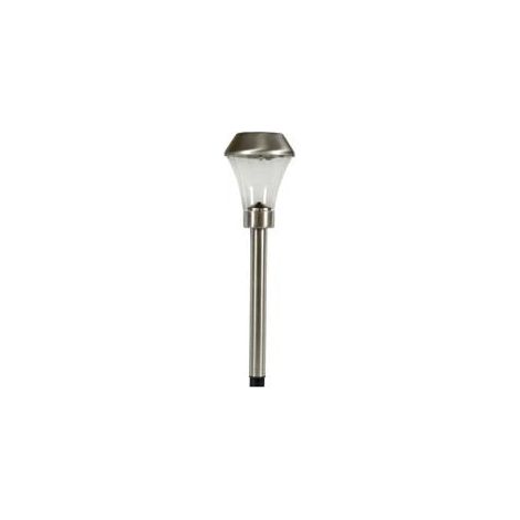 1PZ LAMPADA SOLARE INOX POLLUCE - ø cm.9x39,5h.