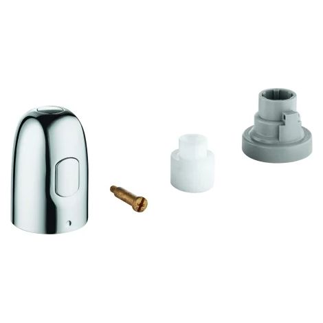 GROHE mando de corte 47972, para griferías termostáticas Grohtherm 1000 (con montura cerámica), GROHE EcoButton, matt black, 479722430
