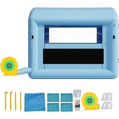 Cabina di verniciatura gonfiabile, facile da montare, struttura resistente, 4 m x 3 m x 2,8 m (1/5)