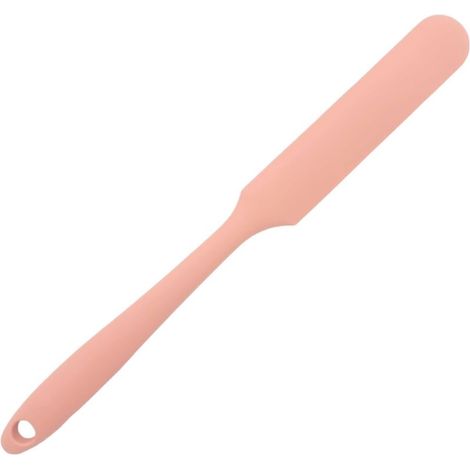Spatule longue en silicone, grattoir pour bols ou bocaux, parfaite pour étaler du glaçage ou du glaçage sur des gâteaux (rose clair) (1/5)