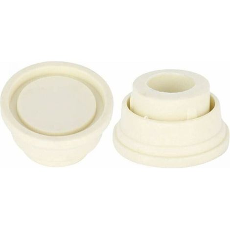Rubber bumpers for pool ladders, set of two, white, for pool ladders.