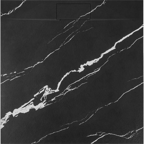 PLATO de DUCHA REA BAZALT CARRARA BLACK 90x90 (1/5)