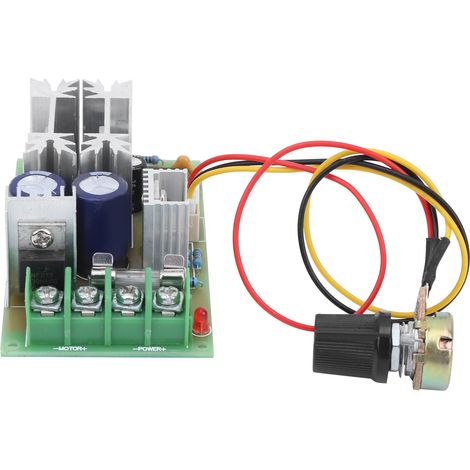 Variateur de vitesse moteur DC 12V 24V 36V 48V, module de commande PWM 20A, carte pilote haute puissance, tension 10-60V (1/5)