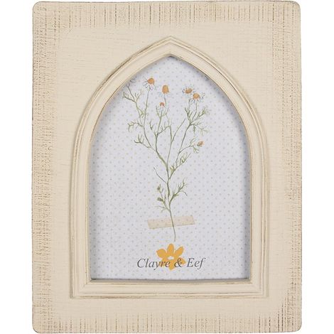 Cadre Photo 13x18 cm Beige en Plastique Style Romantique à Poser ou Suspendre Vertical - PANGIVO (1/3)