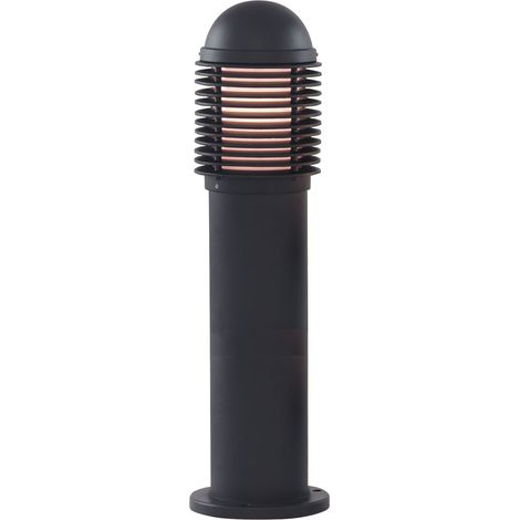 Searchlight Outdoor Posts - Borne d'extérieur à 1 ampoule noire avec diffuseur blanc IP44, E27 (1/4)