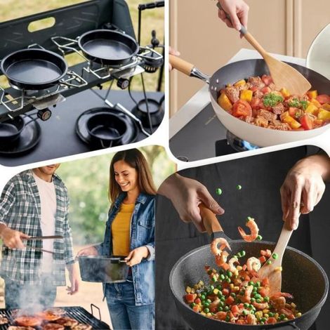 Poignée De Casserole Amovible, Poignée De Marmite Pour Poêle À Frire, Poignée De Remplacement Ergonomique Pour Batterie De (1/4)
