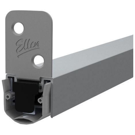 Joint de sol de porte automatique llenMaticFerroS4 avec. Clé de montage. argent.L830 (1/4)