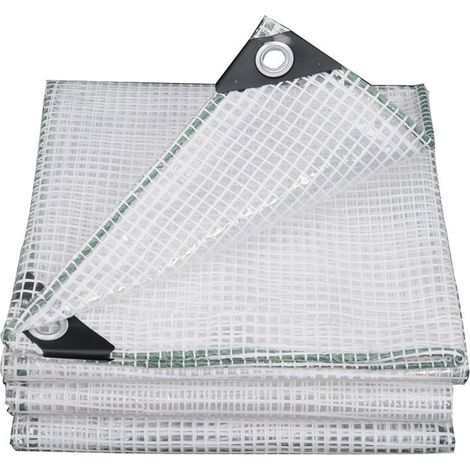 Bâche transparente 1×3 m, 170 g/m² – Avec œillets, pour pergola, bois (1/5)