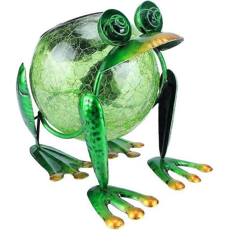 Lanterne solaire étanche de jardin, lampe LED grenouille, lanterne de table décorative d'extérieur pour jardin, terrasse ou patio. (1/5)