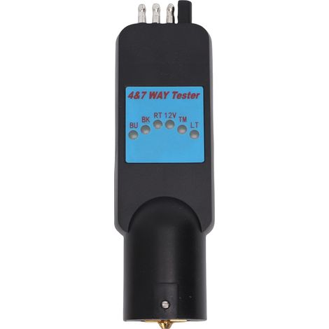 7-Way 4-Pin Trailer Plug Adapter with Built-in 7-Way Light Tester for Truck/RV CMB0135 (1/5)