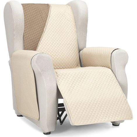 Housse de canapé 1 Place/Relax - Beige/Pelle (1/5)