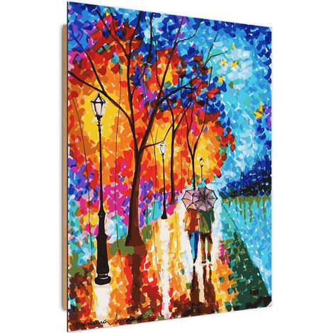 Quadro deco panel, Alberi d'autunno nel parco - 70x100 (1/5)