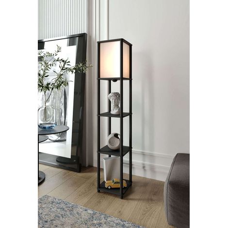 Lampada da terra, lampada da terra, illuminazione per soggiorno Lamp Nero (1/4)