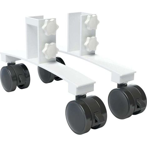 Lot de 2 pieds chauffants infrarouges universels - Pieds robustes pour une utilisation autonome du chauffage électrique - Adaptés à différents modèles (1/4)