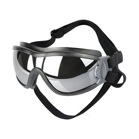 royaluxe-Lunettes de soleil pour chien - Lunettes pour chien - avec sangle réglable - Protection UV - Étanches - Lunettes pour petit chien - Pour grands chiens - Noir