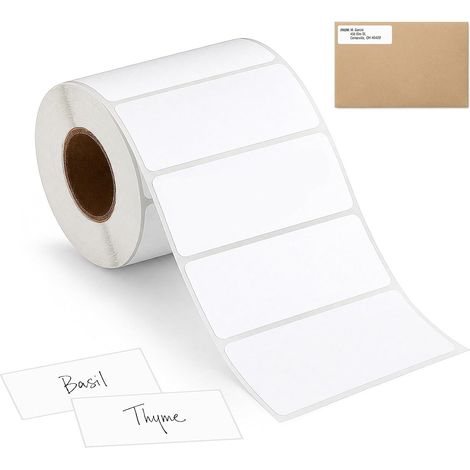 Lot de 1000 étiquettes autocollantes pour adresse 89 mm x 36 mm (1/5)