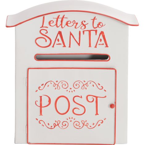 A5 Christmas Letter Postbox  White/Red (1/5)