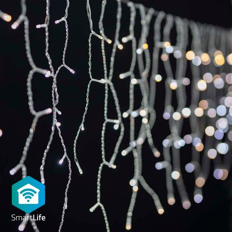 LED DÉCORATIVE SMARTLIFE  WI-FI  BLANC CHAUD À FRAIS  400 LED'S  8.00 M  ANDROID/IOS NEDIS WIFILXC04W400 (1/5)