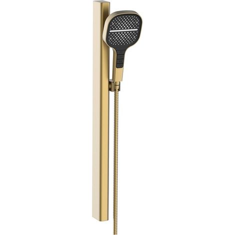 Saliscendi oro opaco a 3 getti con pulsanti integrati - serie Mercurio (1/2)