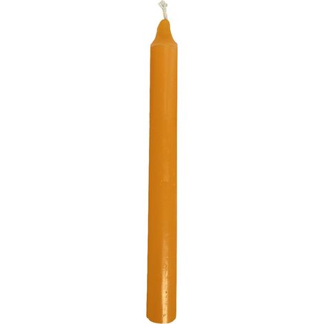 Bougie teintée dans la masse orange