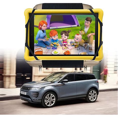1 Support Tablette Voiture, Support En Silicone Appui-tte Voiture, Universel Porte Tablette Voiture Avec Filet Antidrapant Pour Tout 7 9.7 Pouces (1/5)