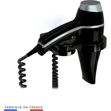 JVD - Sèche-Cheveux Alteo noir + Support universel - Matériel professionnel